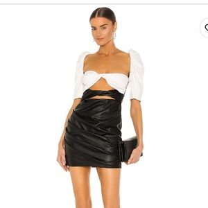 The Bar Vegan Leather Dress